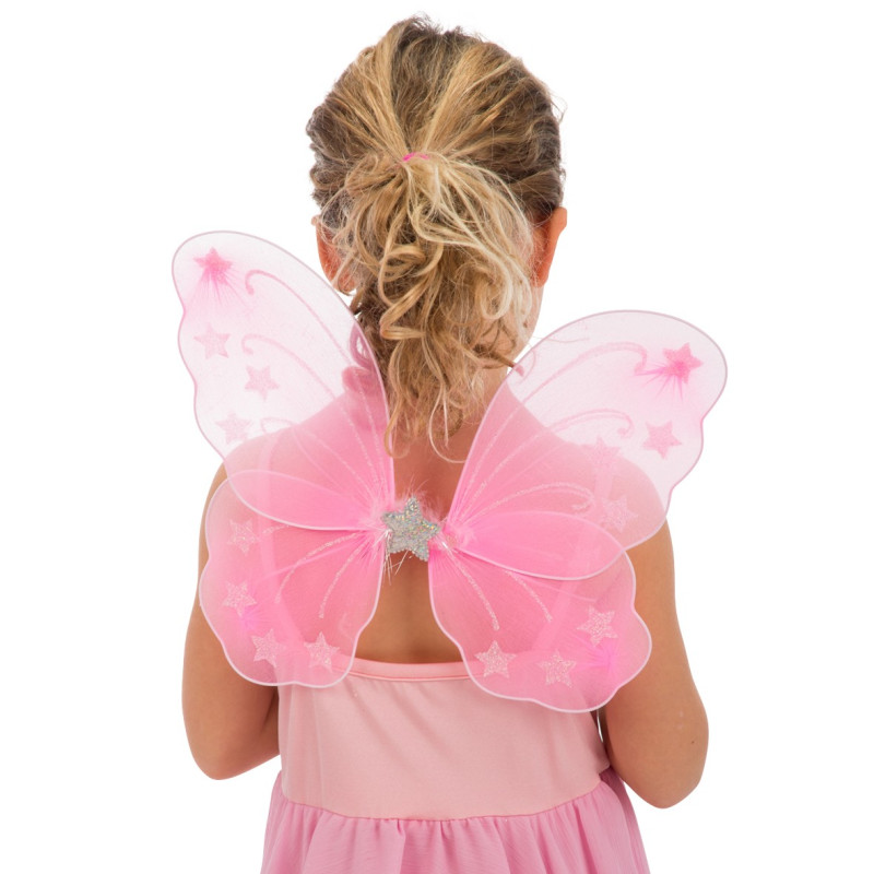 Křídla motýlí růžová 27x33 cm